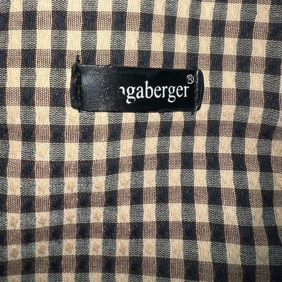 Longaberger plaid small tote bag - Picture 6 of 7